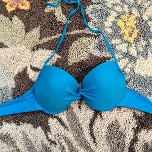 Blue Push-up Bikini Top